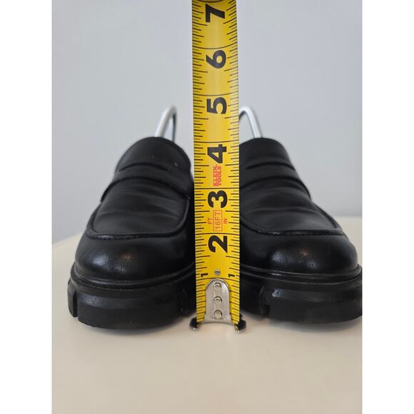 Cushionaire Chunky Black Lug Sole Loafers Womens 11 Platform Memory Foam Y2K - Picture 7 of 10